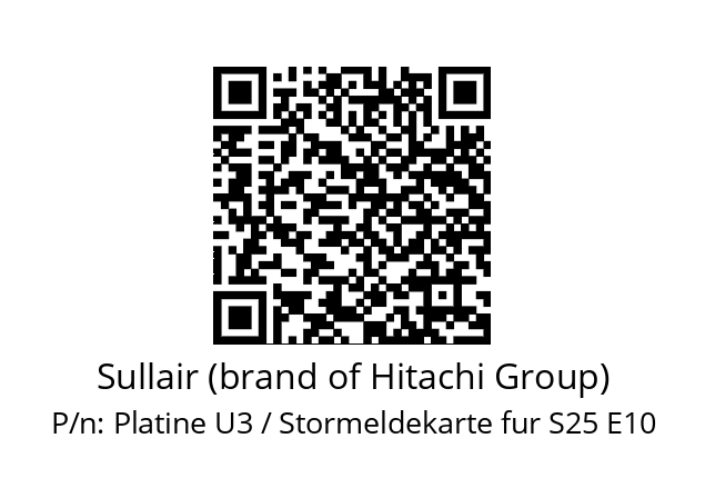   Sullair (brand of Hitachi Group) Platine U3 / Stormeldekarte fur S25 E10