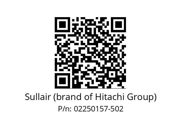   Sullair (brand of Hitachi Group) 02250157-502