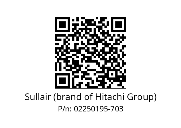   Sullair (brand of Hitachi Group) 02250195-703