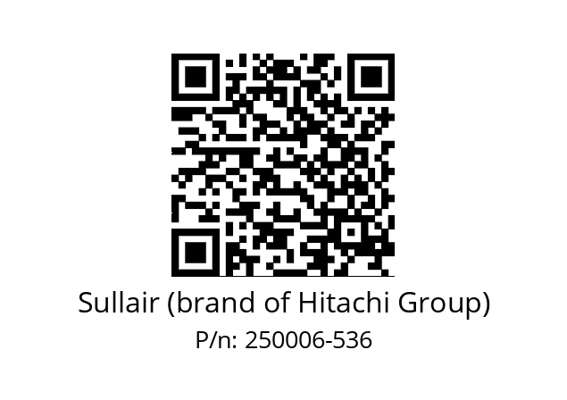   Sullair (brand of Hitachi Group) 250006-536