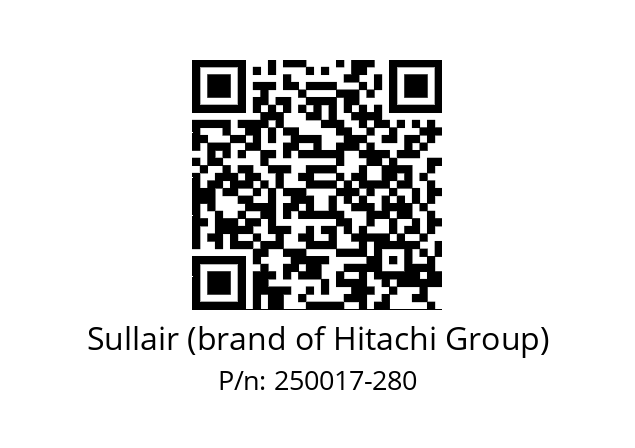   Sullair (brand of Hitachi Group) 250017-280