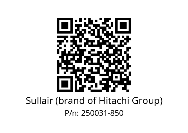   Sullair (brand of Hitachi Group) 250031-850