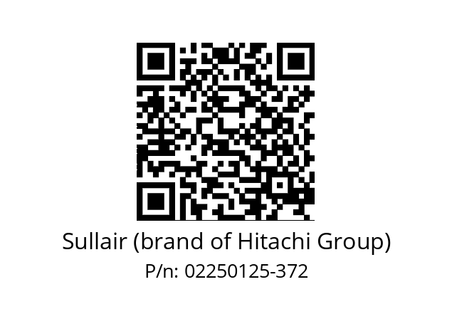   Sullair (brand of Hitachi Group) 02250125-372