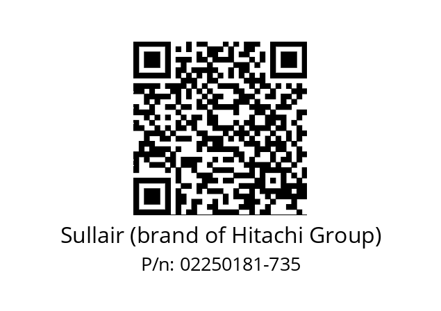   Sullair (brand of Hitachi Group) 02250181-735