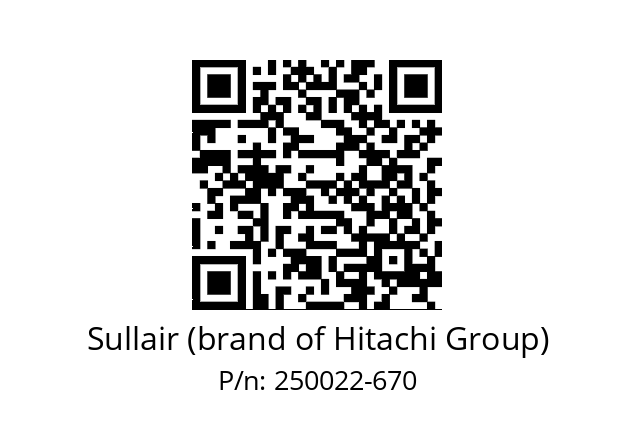   Sullair (brand of Hitachi Group) 250022-670