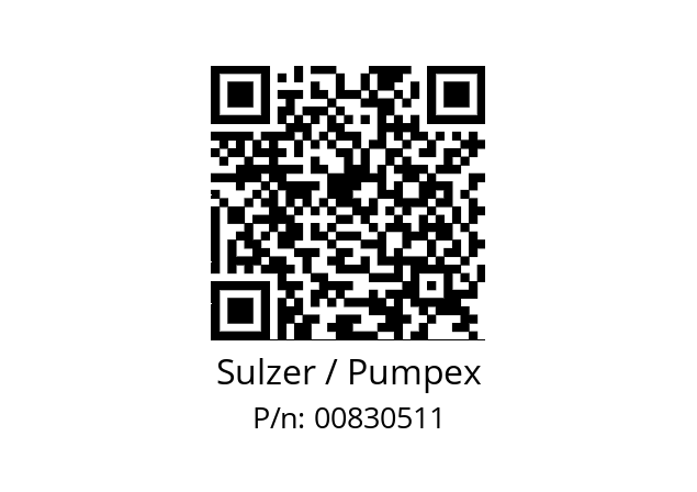   Sulzer / Pumpex 00830511