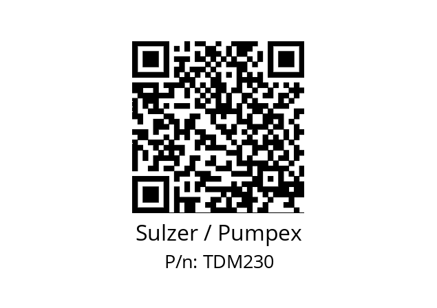   Sulzer / Pumpex TDM230