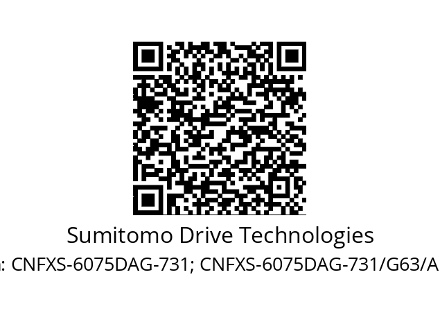   Sumitomo Drive Technologies CNFXS-6075DAG-731; CNFXS-6075DAG-731/G63/A140