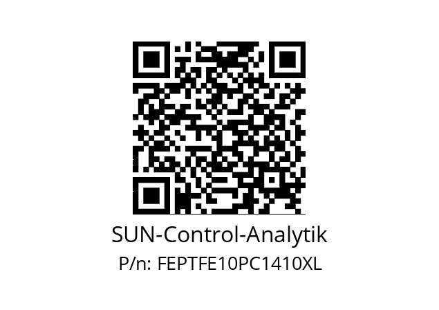   SUN-Control-Analytik FEPTFE10PC1410XL