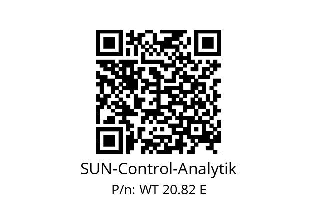   SUN-Control-Analytik WT 20.82 E