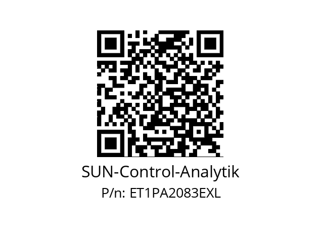   SUN-Control-Analytik ET1PA2083EXL