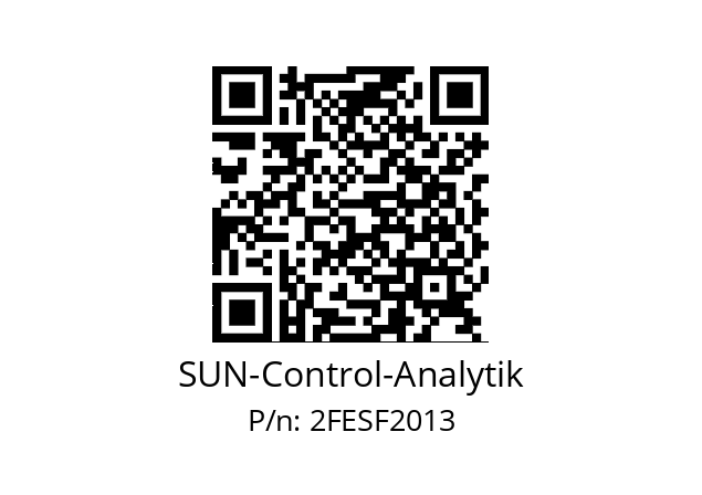   SUN-Control-Analytik 2FESF2013