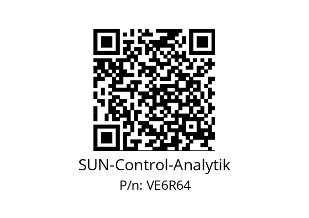   SUN-Control-Analytik VE6R64