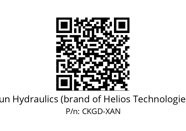   Sun Hydraulics (brand of Helios Technologies) CKGD-XAN