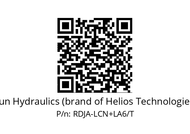   Sun Hydraulics (brand of Helios Technologies) RDJA-LCN+LA6/T