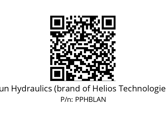   Sun Hydraulics (brand of Helios Technologies) PPHBLAN