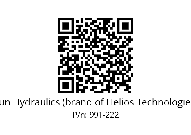   Sun Hydraulics (brand of Helios Technologies) 991-222