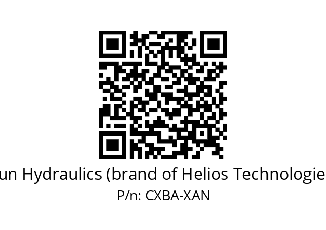   Sun Hydraulics (brand of Helios Technologies) CXBA-XAN