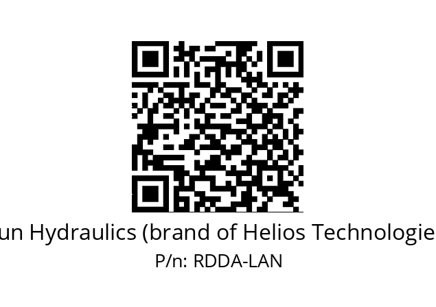   Sun Hydraulics (brand of Helios Technologies) RDDA-LAN