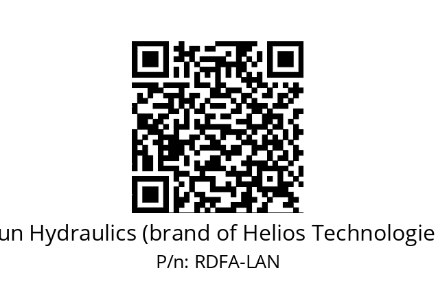   Sun Hydraulics (brand of Helios Technologies) RDFA-LAN