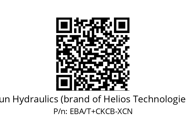   Sun Hydraulics (brand of Helios Technologies) EBA/T+CKCB-XCN