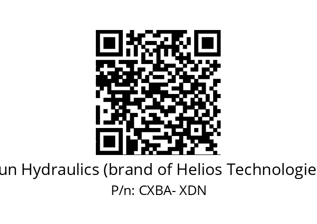   Sun Hydraulics (brand of Helios Technologies) CXBA- XDN