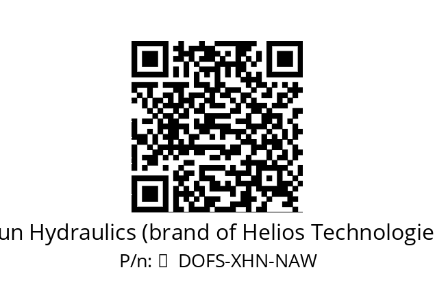   Sun Hydraulics (brand of Helios Technologies) 	  DOFS-XHN-NAW