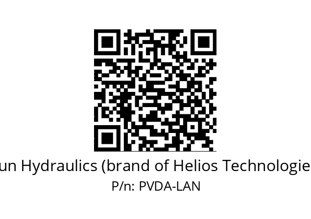   Sun Hydraulics (brand of Helios Technologies) PVDA-LAN