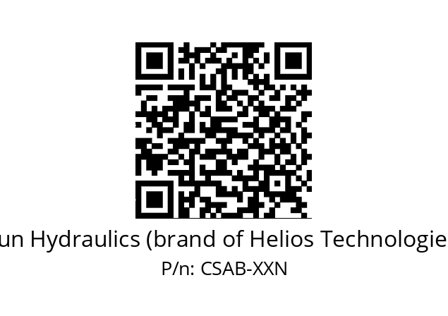   Sun Hydraulics (brand of Helios Technologies) CSAB-XXN