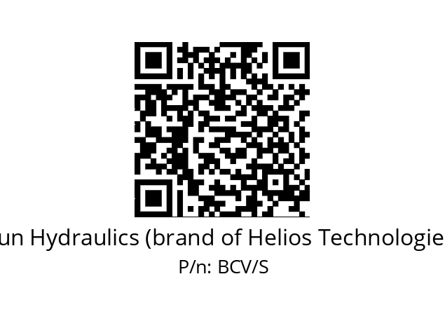   Sun Hydraulics (brand of Helios Technologies) BCV/S