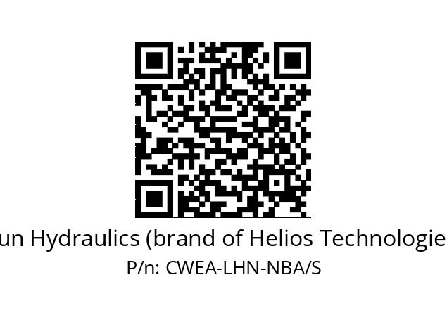   Sun Hydraulics (brand of Helios Technologies) CWEA-LHN-NBA/S