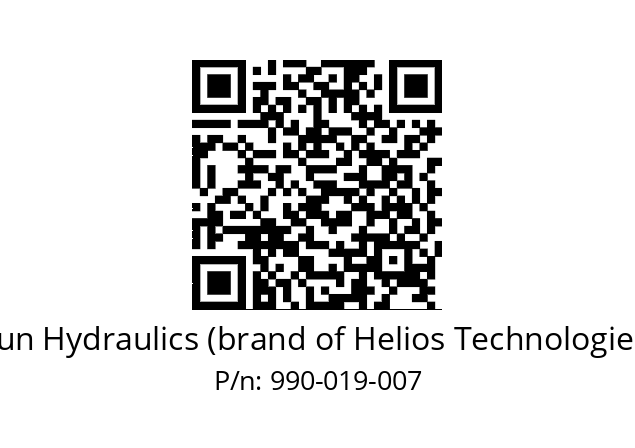   Sun Hydraulics (brand of Helios Technologies) 990-019-007