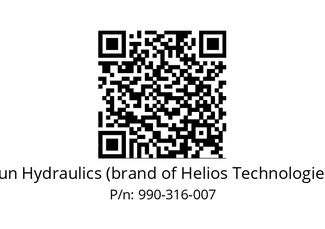   Sun Hydraulics (brand of Helios Technologies) 990-316-007