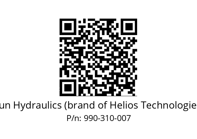   Sun Hydraulics (brand of Helios Technologies) 990-310-007