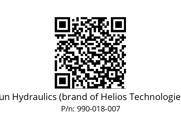   Sun Hydraulics (brand of Helios Technologies) 990-018-007