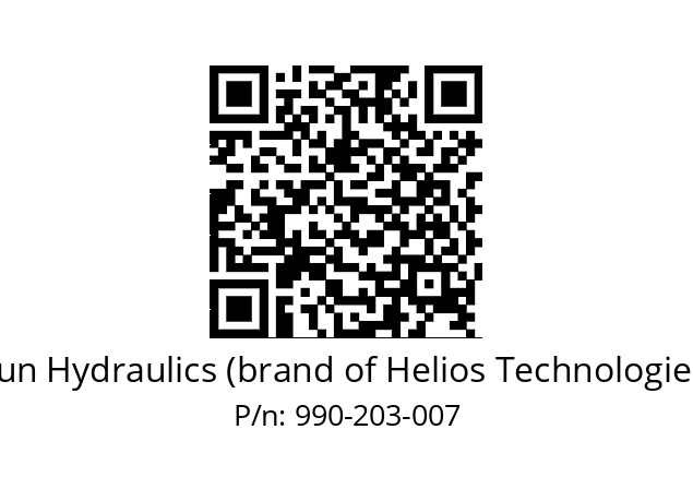   Sun Hydraulics (brand of Helios Technologies) 990-203-007