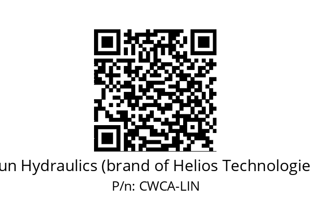   Sun Hydraulics (brand of Helios Technologies) CWCA-LIN