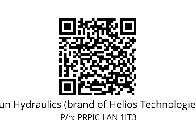   Sun Hydraulics (brand of Helios Technologies) PRPIC-LAN 1IT3