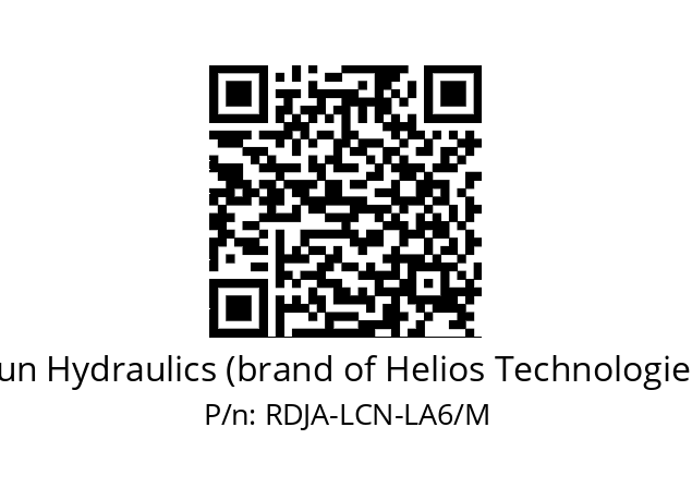   Sun Hydraulics (brand of Helios Technologies) RDJA-LCN-LA6/M