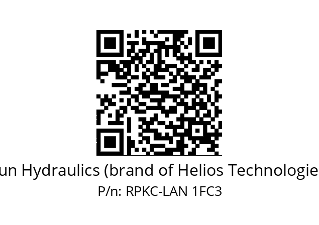   Sun Hydraulics (brand of Helios Technologies) RPKC-LAN 1FC3