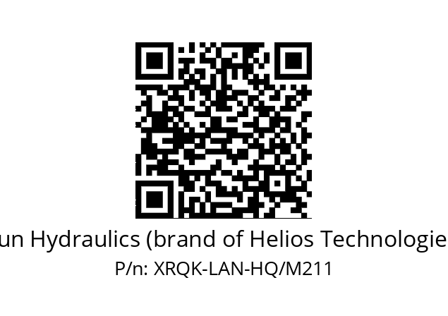   Sun Hydraulics (brand of Helios Technologies) XRQK-LAN-HQ/M211