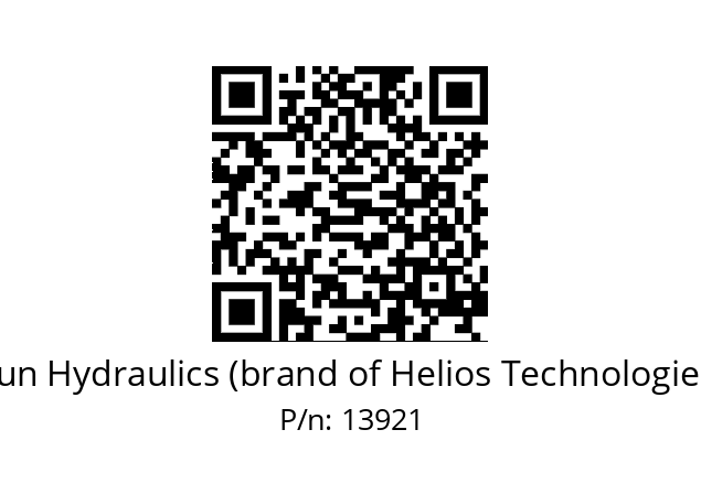   Sun Hydraulics (brand of Helios Technologies) 13921