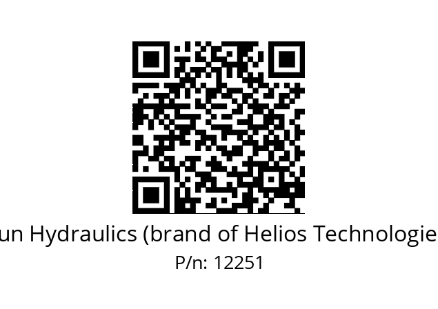   Sun Hydraulics (brand of Helios Technologies) 12251