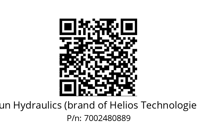   Sun Hydraulics (brand of Helios Technologies) 7002480889