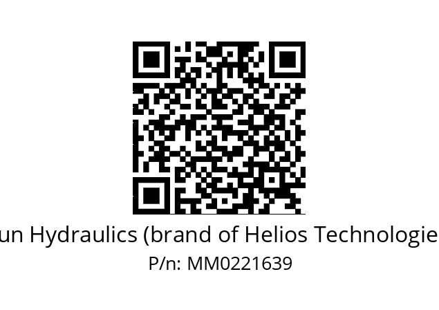   Sun Hydraulics (brand of Helios Technologies) MM0221639