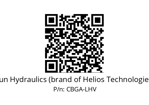   Sun Hydraulics (brand of Helios Technologies) CBGA-LHV