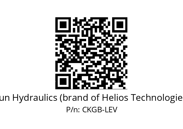   Sun Hydraulics (brand of Helios Technologies) CKGB-LEV