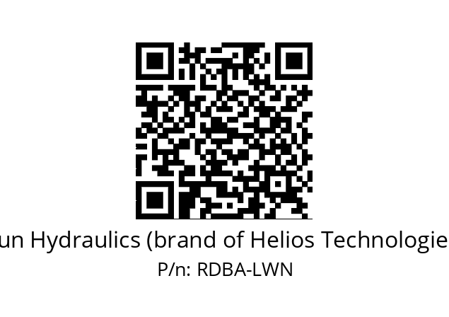   Sun Hydraulics (brand of Helios Technologies) RDBA-LWN