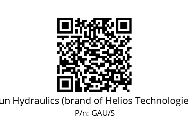   Sun Hydraulics (brand of Helios Technologies) GAU/S