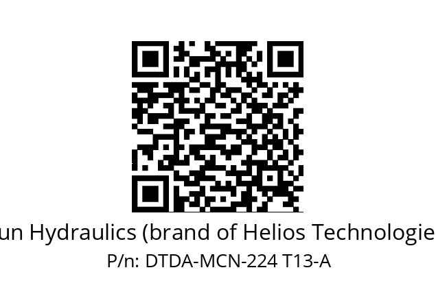   Sun Hydraulics (brand of Helios Technologies) DTDA-MCN-224 T13-A